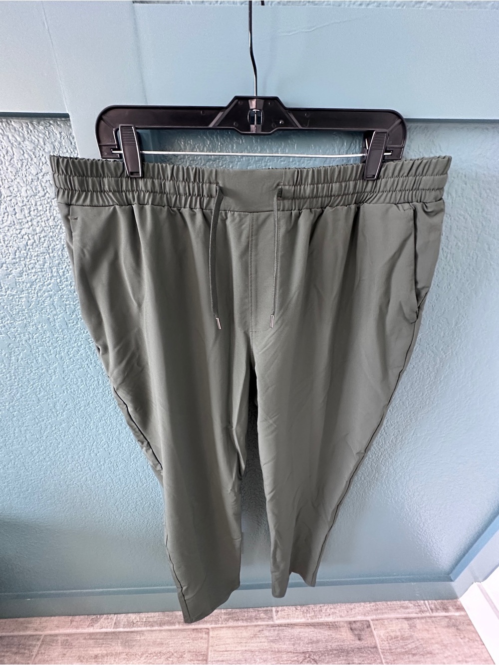 Men's Olive Green Drawstring Jogger Pants